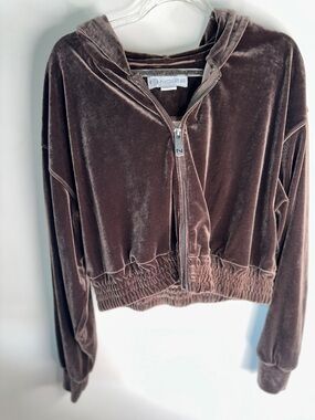 Noize Plush Velour Hoodie & Joggers - Chocolate Brown